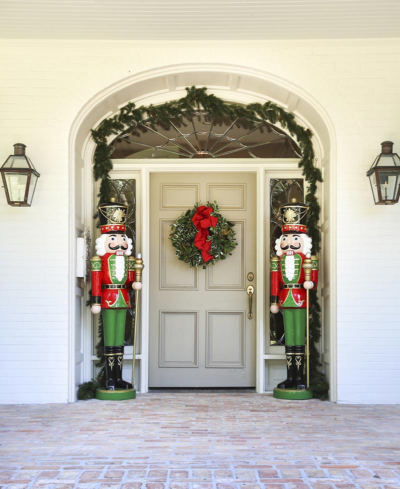 christmas decor for the front door Christmas Front Door Decorations Quiet Corner