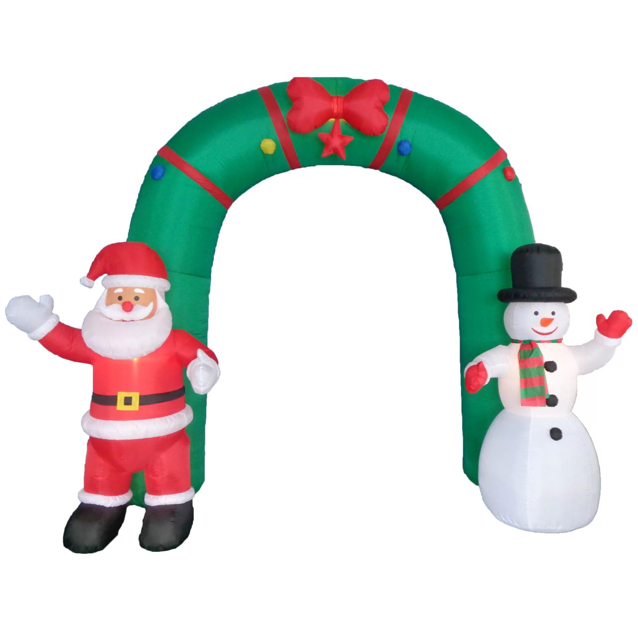 inflatable christmas decorations indoor BZB Goods Christmas Inflatable Archway Indoor/Outdoor Decoration