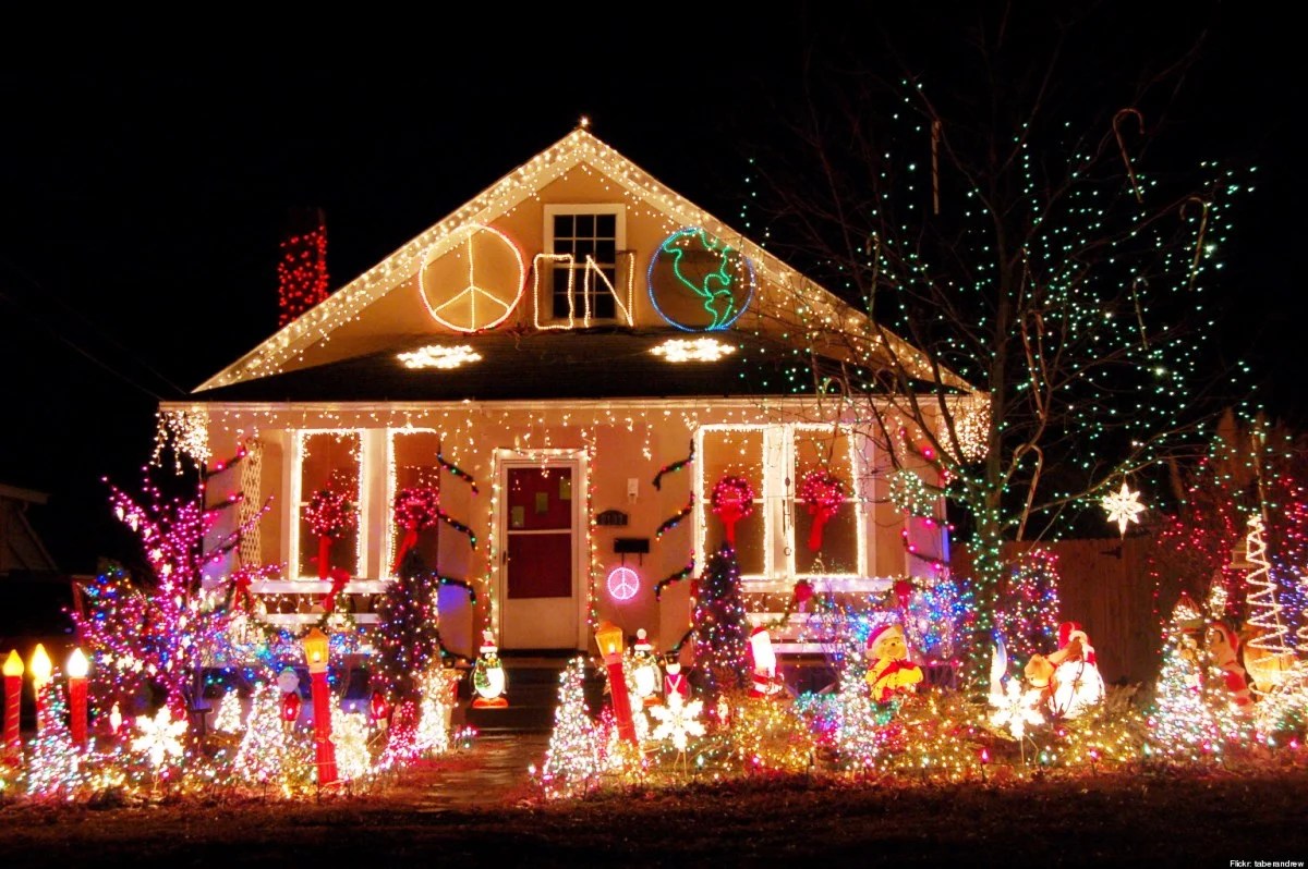 christmas decor with lights Christmas Lights Decoration Ideas