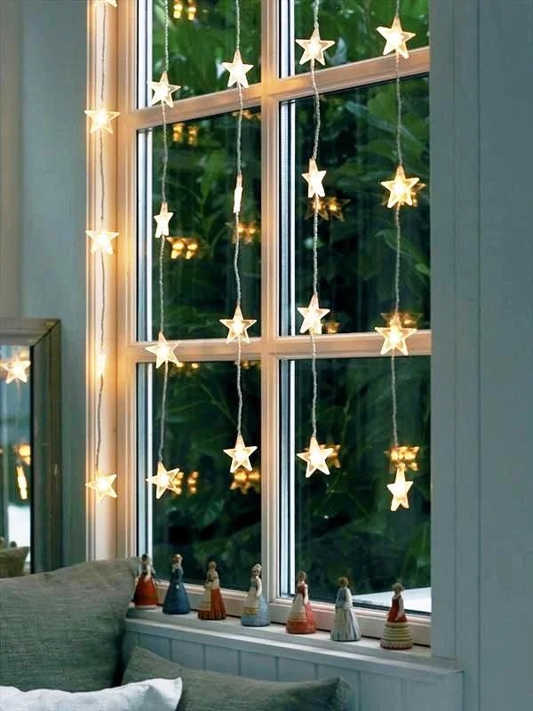 christmas light decor for window 21 Easy Christmas Window Decorations Ideas Decoration Love