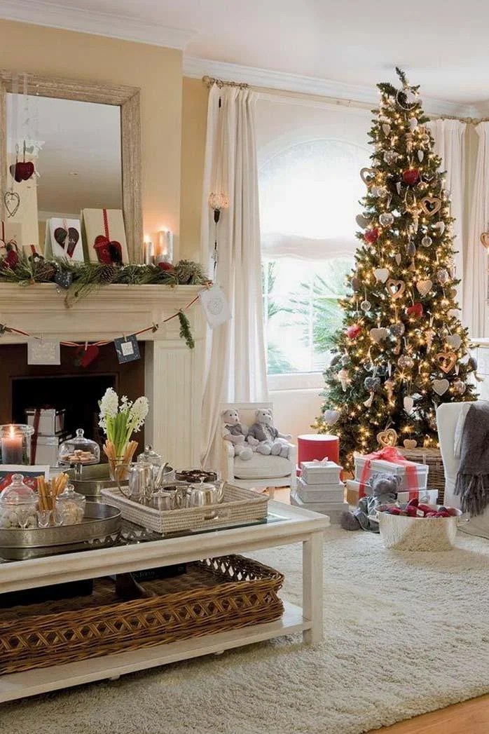 living room table christmas decor 50 Christmas Living Room Decor Ideas