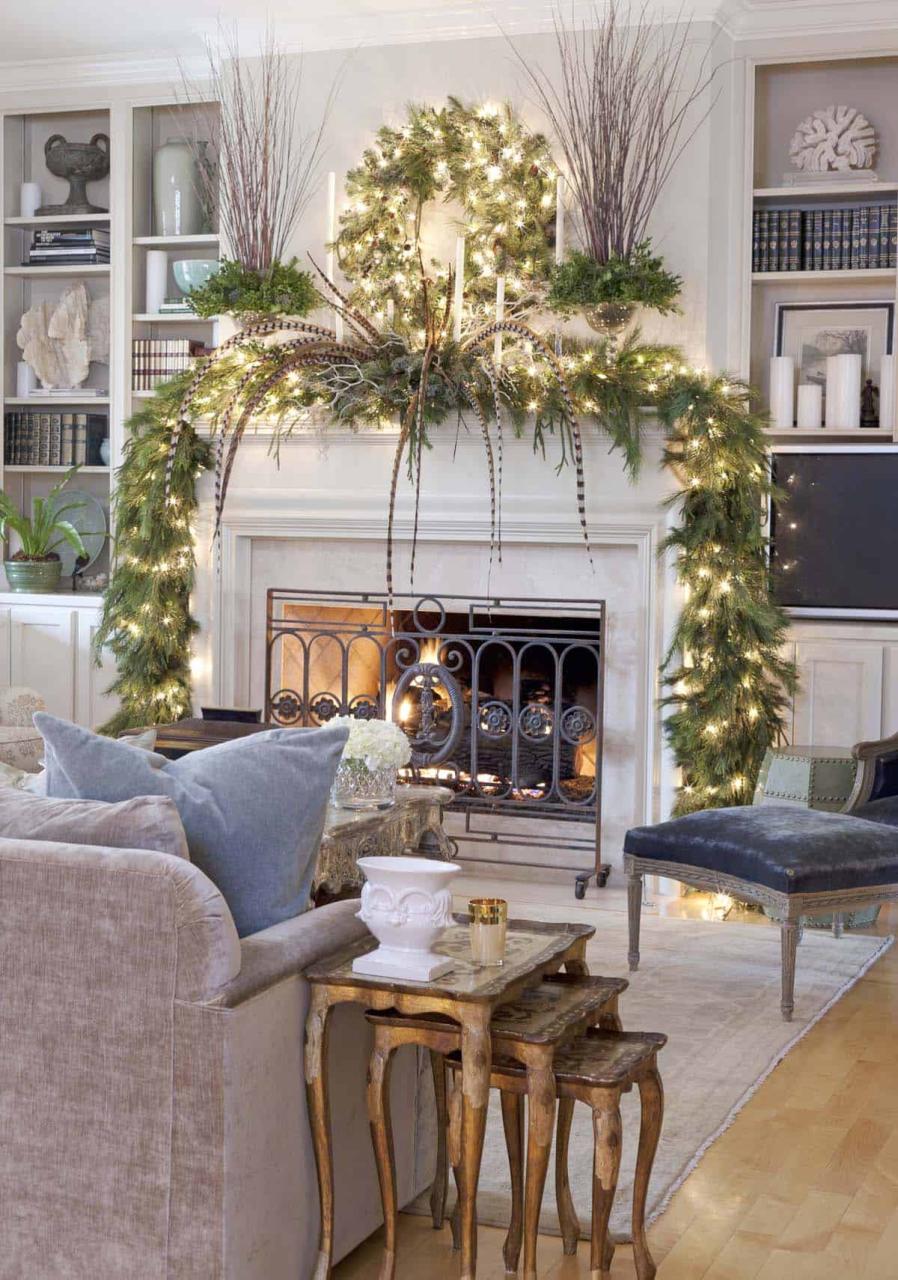 mantelpiece christmas decoration ideas uk 50+ Absolutely fabulous Christmas mantel decorating ideas