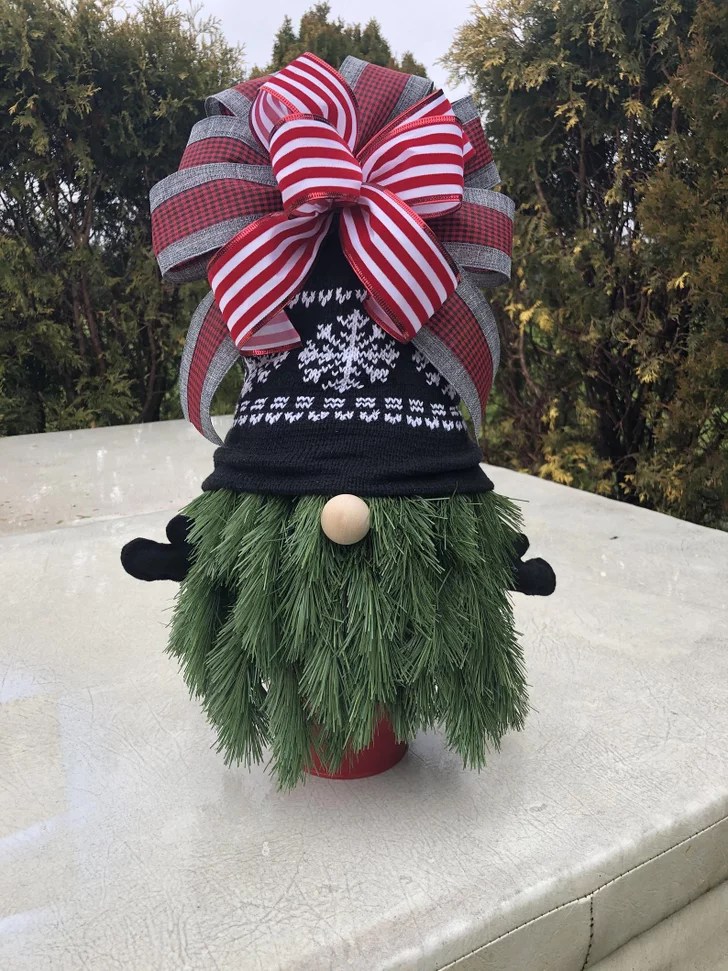 gnome christmas decorations outdoor Christmas Tree Gnome Gnome Holiday Decorations POPSUGAR Home Photo 5