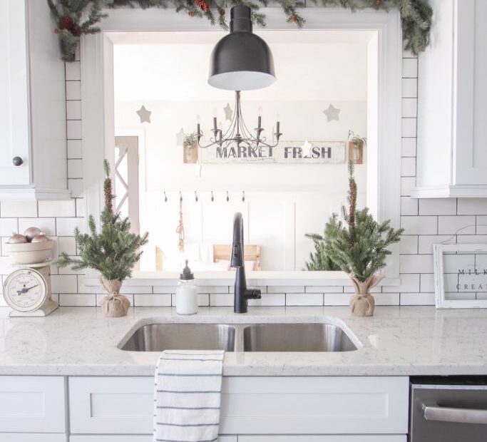 farmhouse christmas kitchen decor Farmhouse Christmas Kitchen Decorating Ideas The Cottage Market