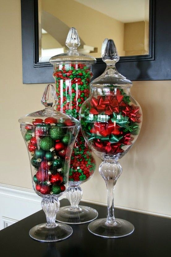 christmas decoration ideas for vases Christmas Vases