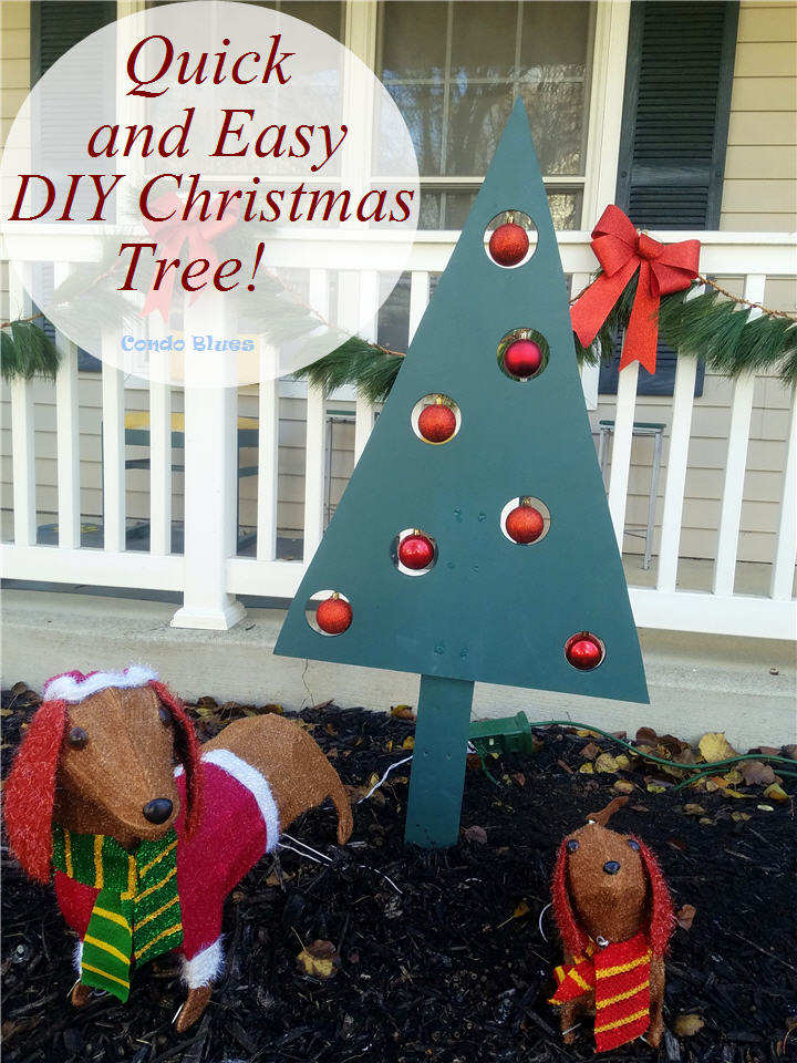 christmas decorations outdoor to make Condo Blues How to Make Outdoor Christmas Tree Decorations