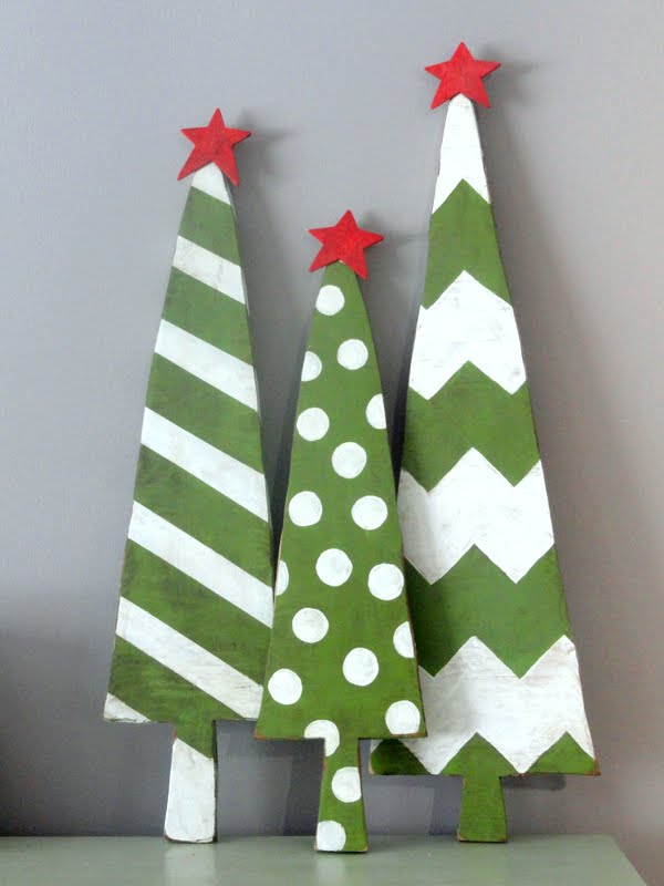 christmas tree wood decor Kayboo Creations Wooden Christmas Trees