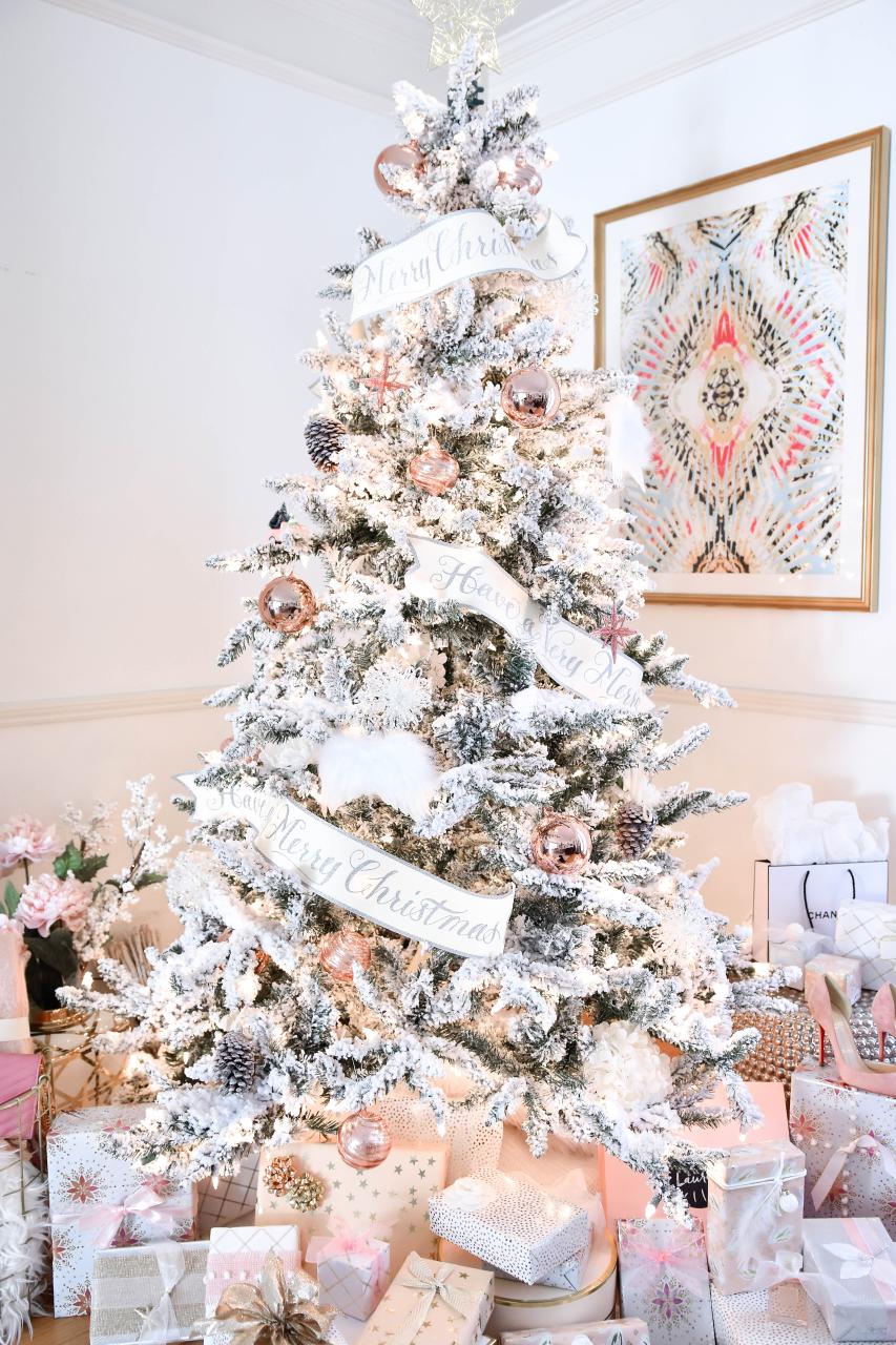 pink christmas tree decor ideas PinkChristmasDecor MURPHY'S LAW