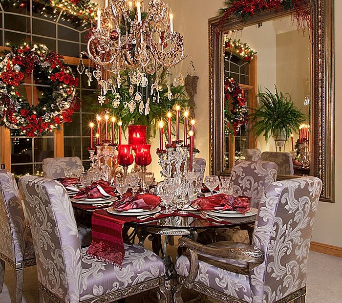 christmas dining room decor 21 Christmas Dining Room Decorating Ideas with Festive Flair!