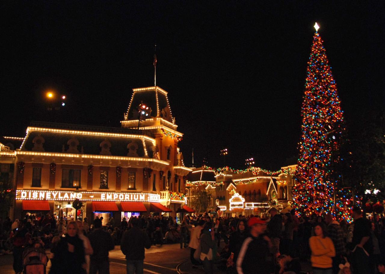 christmas decor at disneyland Disneyland Christmas Decorations