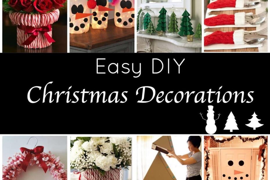 christmas decor to make Cute and Easy DIY Holiday Decorations for a Festive Home!