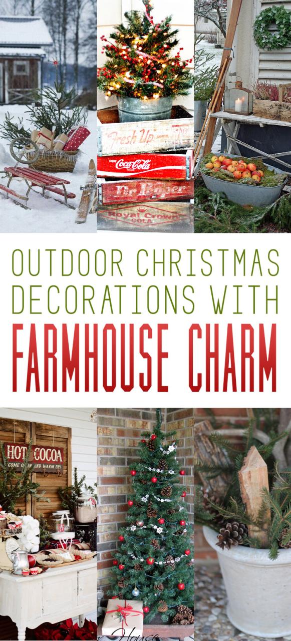 farmhouse outdoor christmas decor Outdoor Christmas Decorations with Farmhouse Charm The Cottage Market