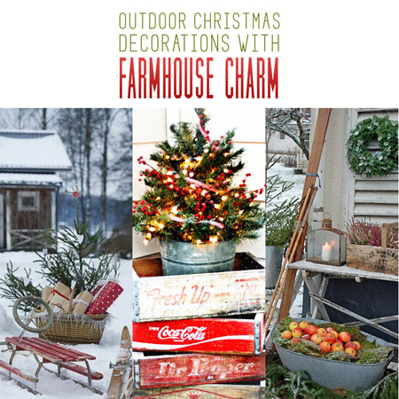 farmhouse christmas decor outdoor Outdoor Christmas Decorations with Farmhouse Charm The Cottage Market