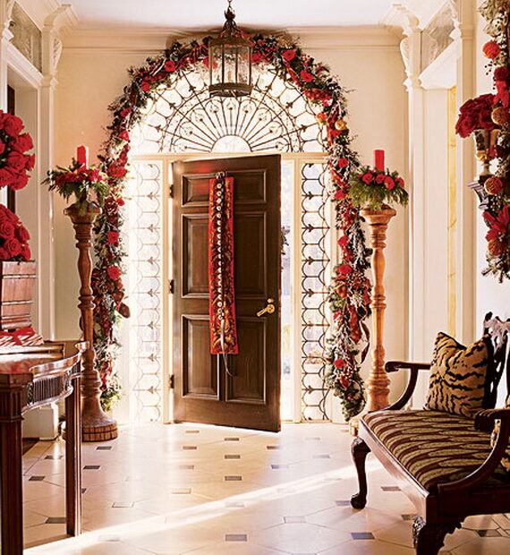 indoor entryway christmas decor 50 Fresh Festive Christmas Entryway Decorating Ideas family to family