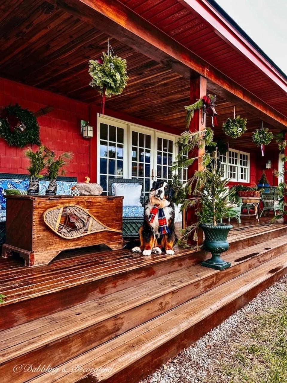 front porch christmas decor ideas Front Porch Decorating Ideas to Make Your Christmas Merry and Bright The DIY Mommy