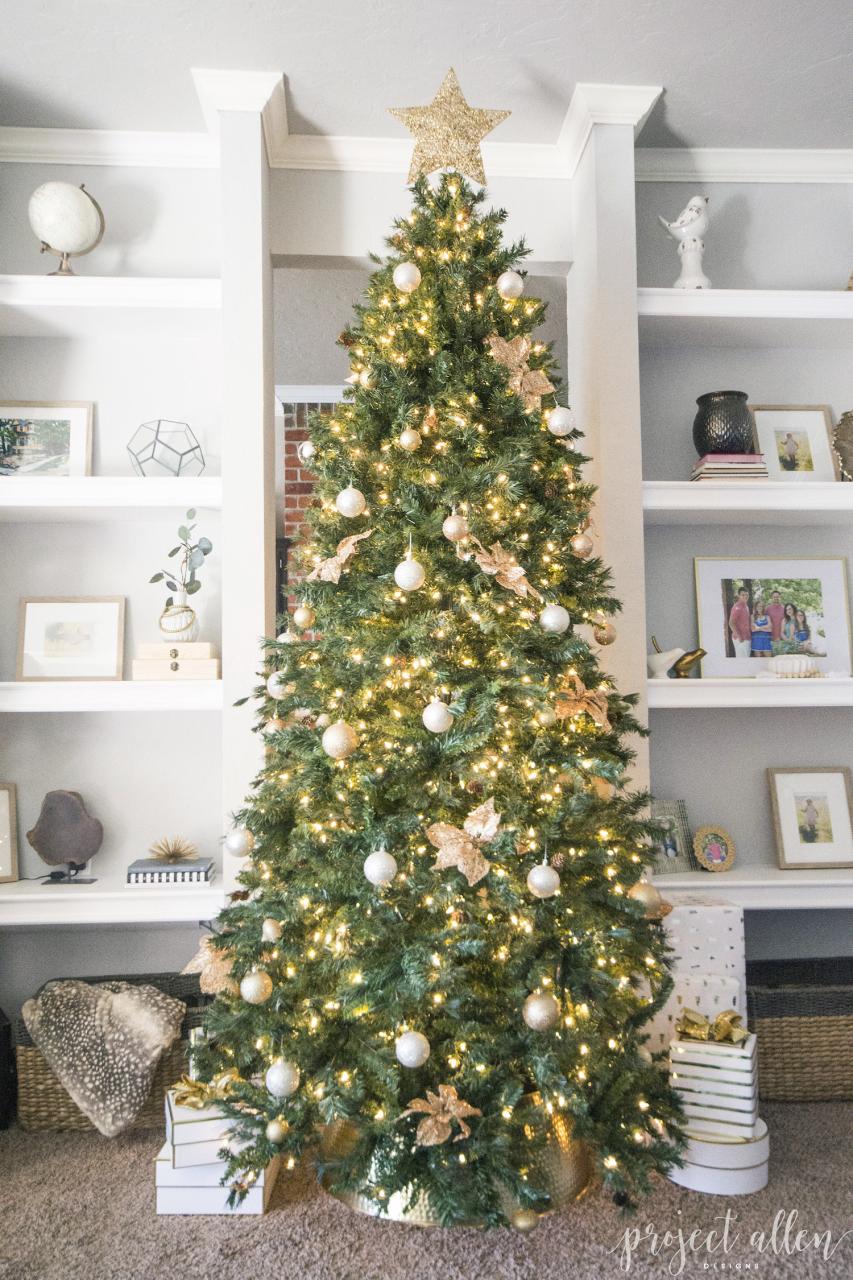 gold christmas tree decor Gold Christmas Tree Decor Ideas Gold Decorations For Christmas Trees