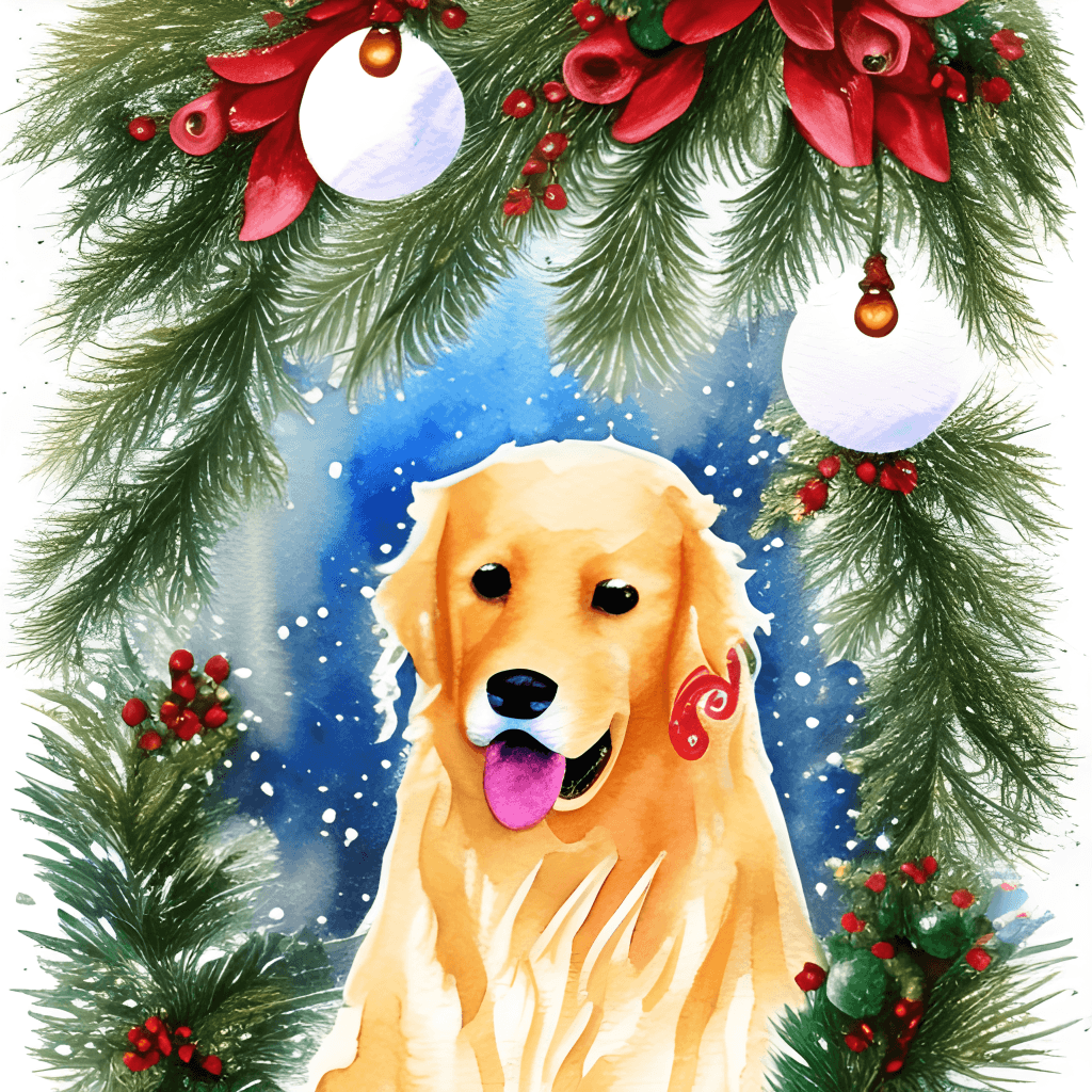 golden retriever christmas decor Golden Retriever Christmas Decor · Creative Fabrica