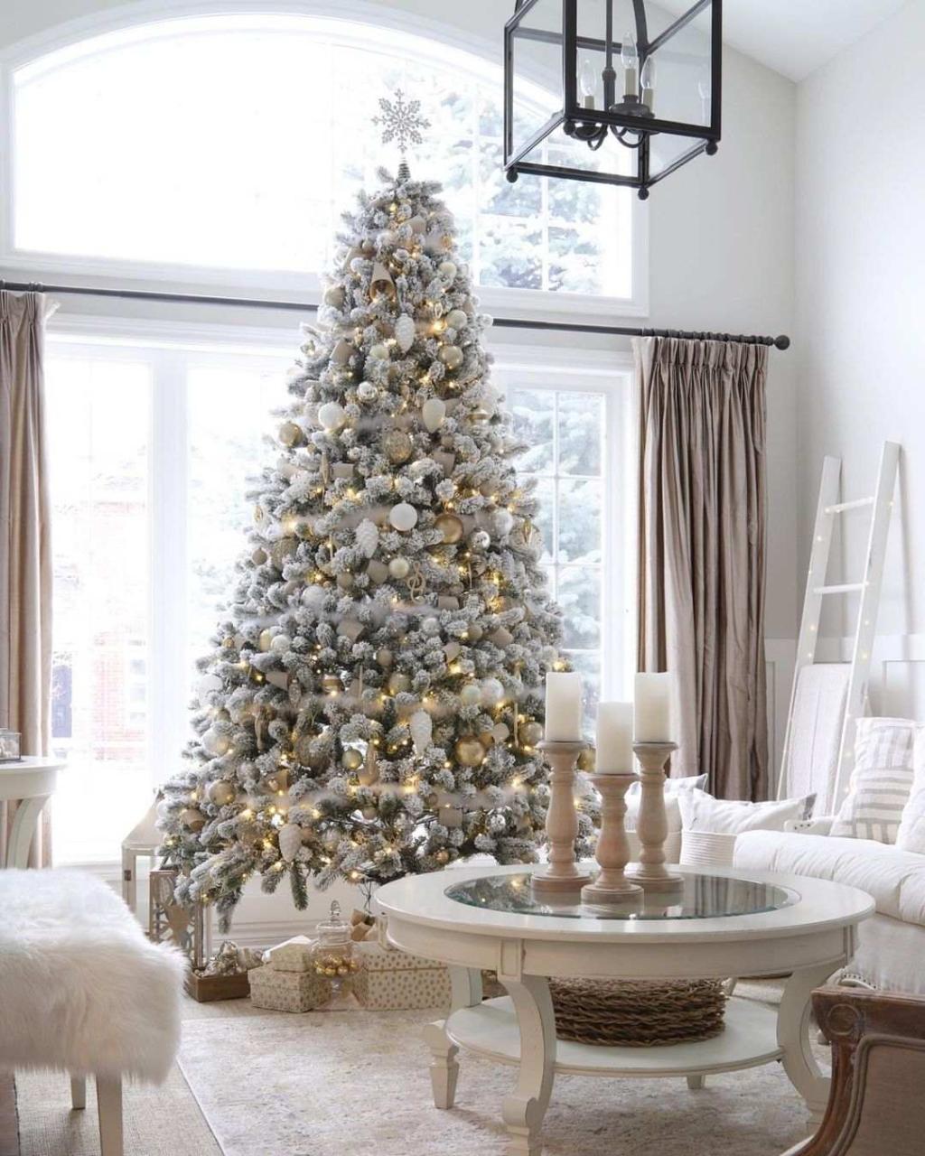 white christmas decorations indoor How To Make A White Christmas Tree The Centerpiece Of Your Holiday Decor