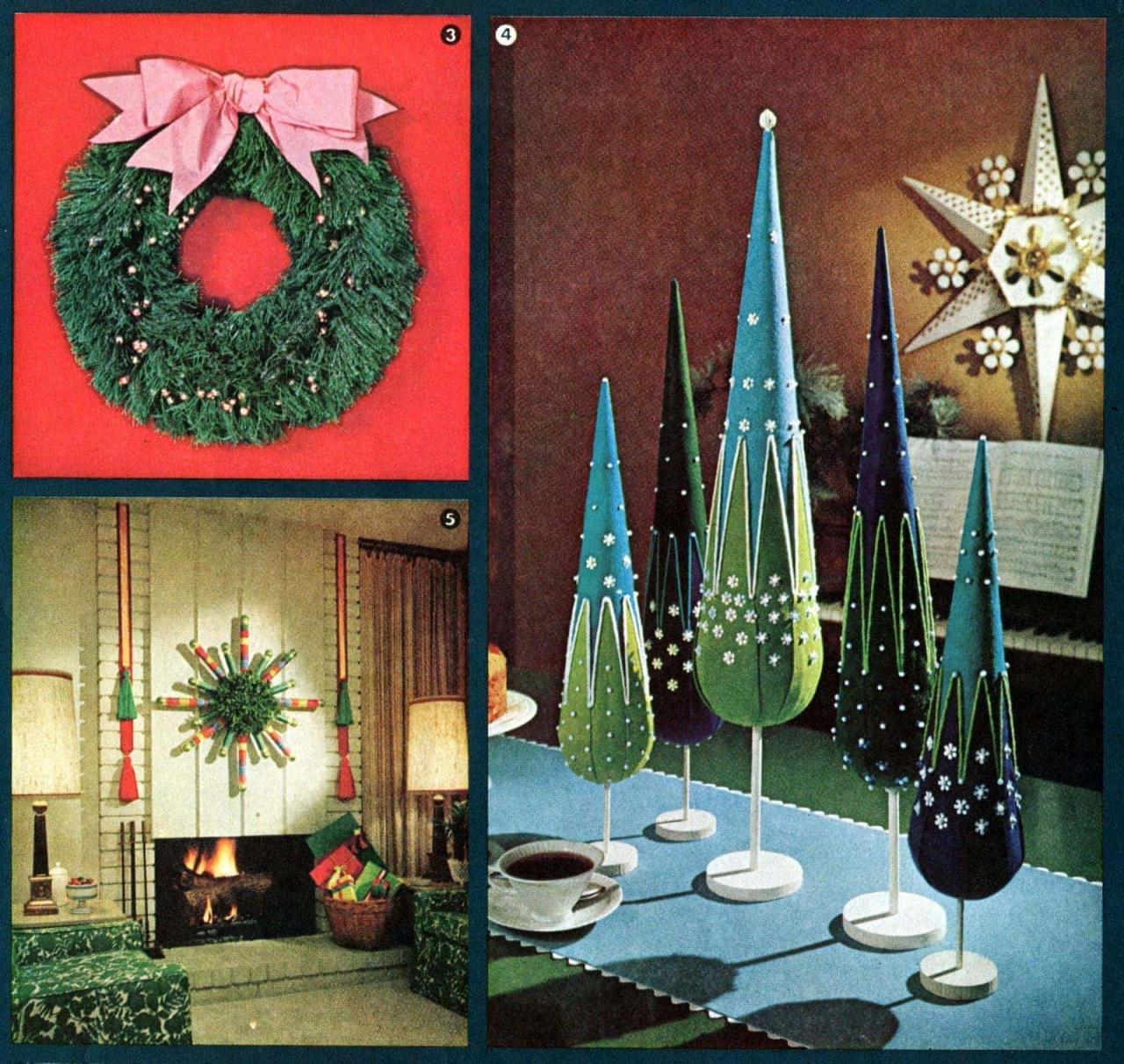 vintage outdoor christmas decorations 1960s Have a crafty Christmas! Retro holiday decor you can make with ideas