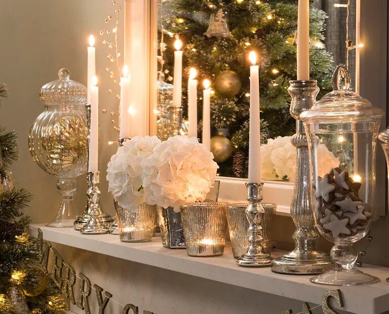 mantelpiece christmas decoration ideas uk Christmas mantelpiece ideas for the festive season