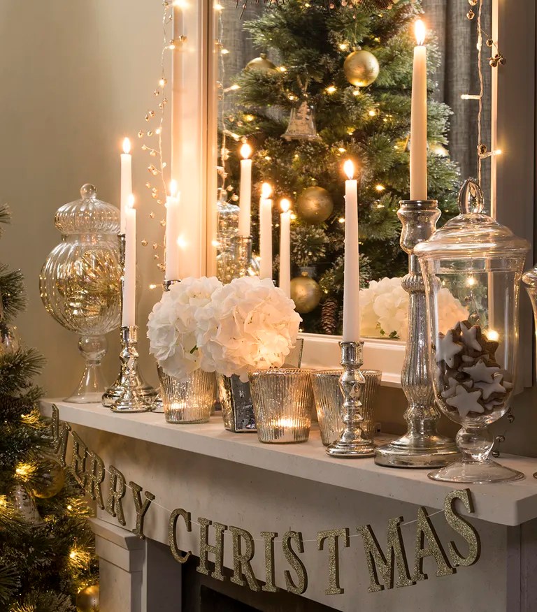 mantelpiece christmas decoration ideas uk Christmas mantelpiece ideas for the festive season