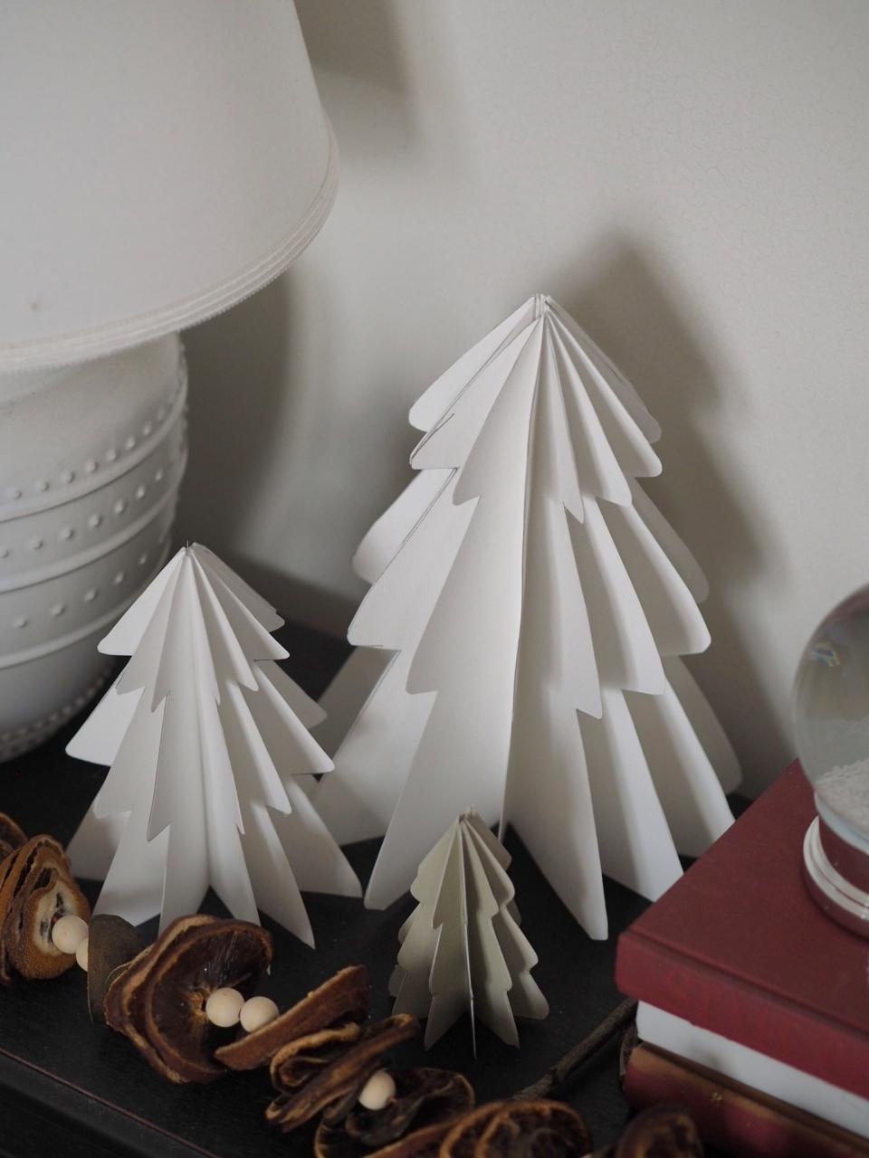 christmas decor ideas diy paper DIY Paper decorations {12 Crafts of Christmas} Dove Cottage