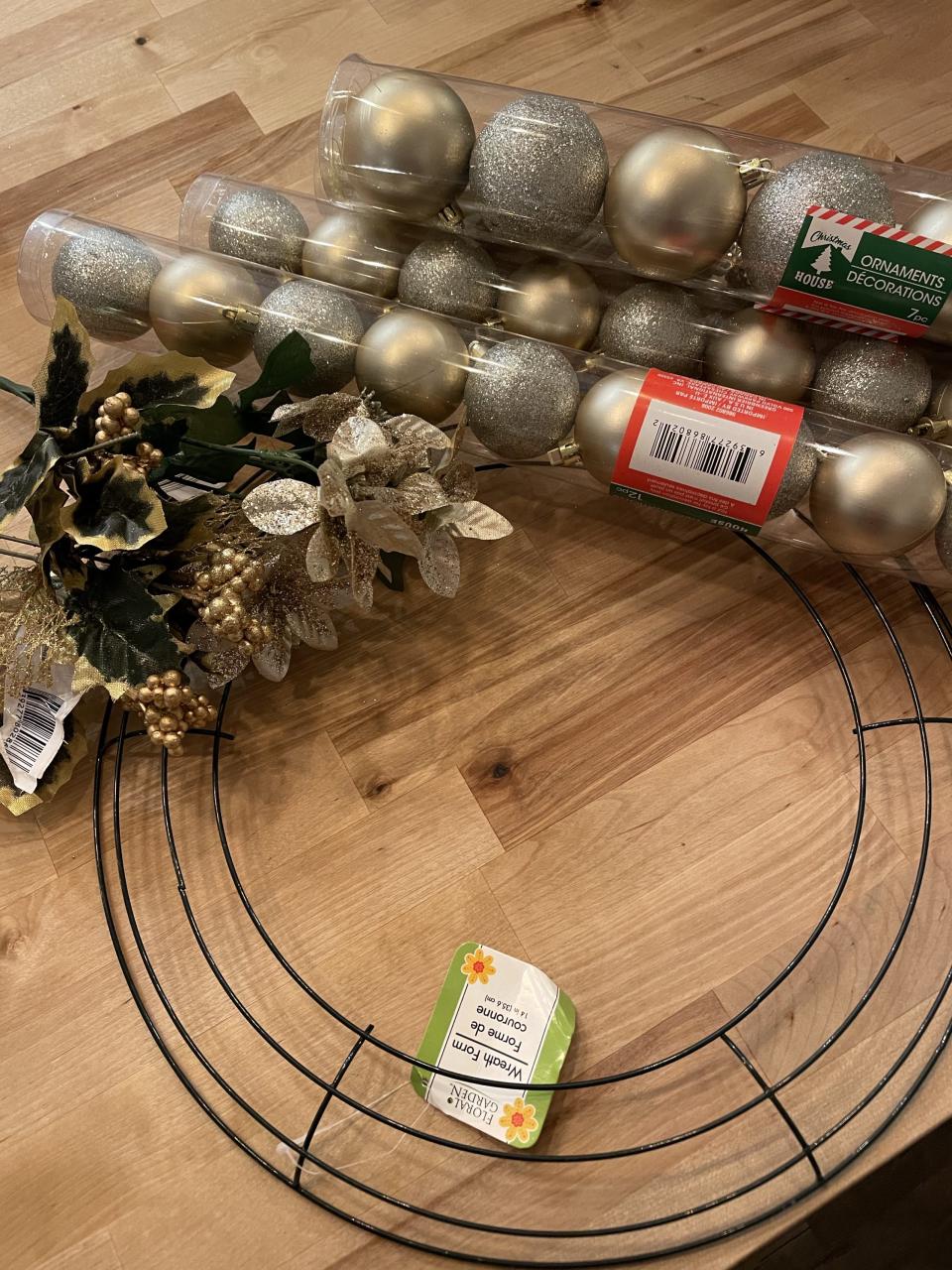 diy dollar tree christmas decor diydollartreeornamentwreath12 ReFabbed