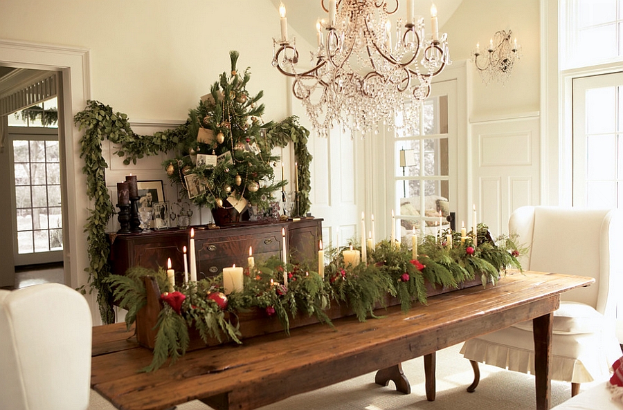 living room table christmas decor 21 Christmas Dining Room Decorating Ideas with Festive Flair!