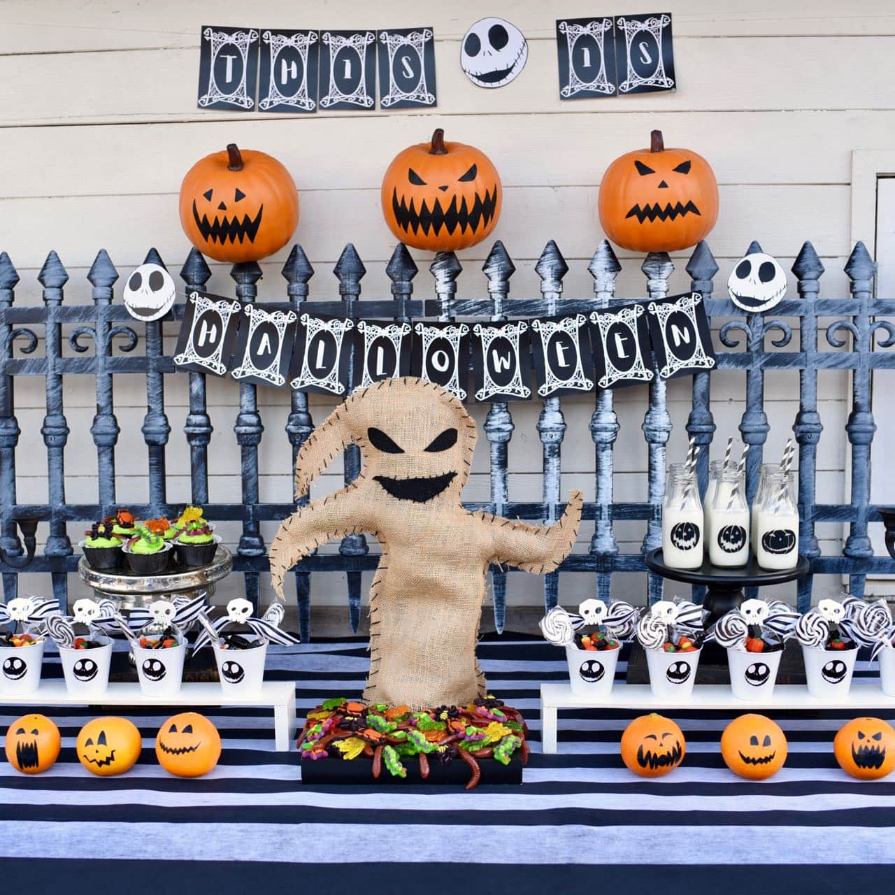 nightmare before christmas party decor Nightmare Before Christmas Party That Will Make You Scream