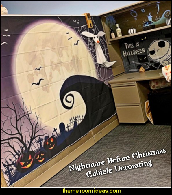 nightmare before christmas cubicle decor Decorating theme bedrooms Maries Manor office cubicle decorating ideas cubicle decorating