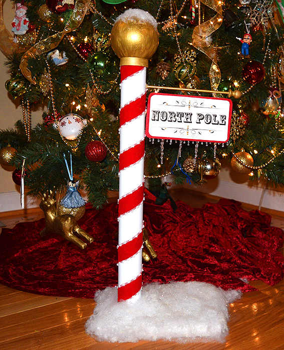 north pole christmas decor How to Easily Make a North Pole Christmas Decoration (Free Printable)