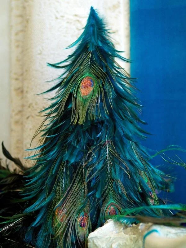 peacock christmas tree decor 42 Attaractive Peacock Christmas Tree Decorations Ideas Decoration Love