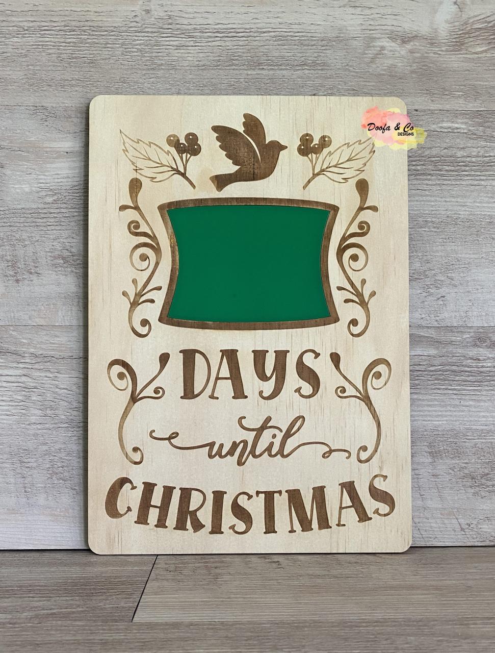 days until christmas decor Christmas Countdown Days until Christmas Christmas Decoration