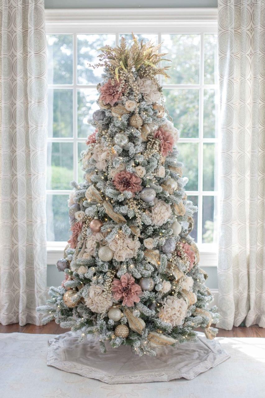 gold and pink christmas decor Everything you need to Design a Pink and Gold Christmas Tree bluegraygal