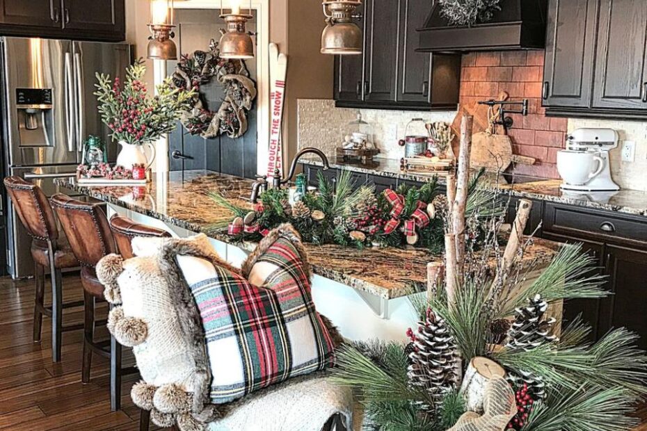 christmas decor kitchen island 31 Popular Christmas Decor Ideas For Kitchen Island HMDCRTN