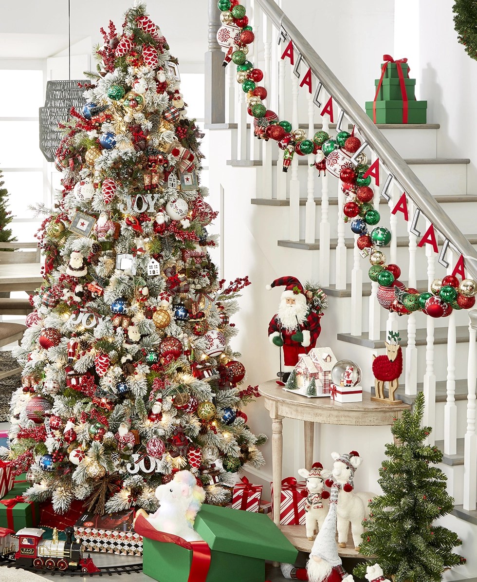 types of christmas decor themes Festival Led Light Wood House Christmas Tree Decorations For Home