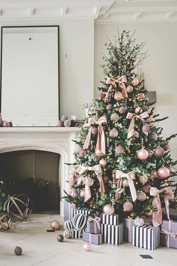 pink christmas tree decor ideas Pink Christmas Tree Decorating Ideas 2024 Emily May Designs