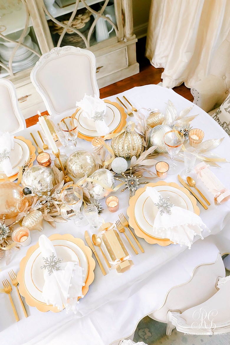 silver and gold christmas decor 3 Tips to Set a Magical Silver and Gold Christmas Table Randi Garrett Design