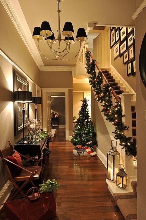 christmas hallway decor ideas 25 Christmas Decor Ideas For Your Entryway Holidays Blog For You