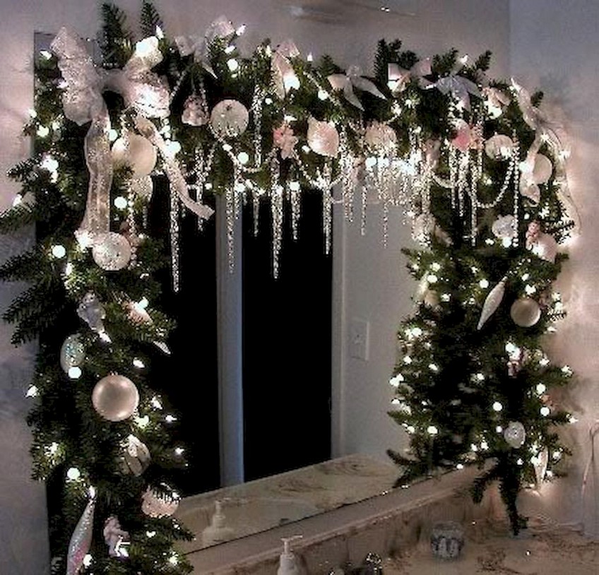 christmas decor for mirrors The Best Christmas Decorations to Sparkle Your Mirror this Season