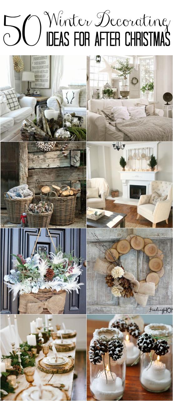 winter decor after christmas 50 Winter Decorating Ideas Home Stories A to Z