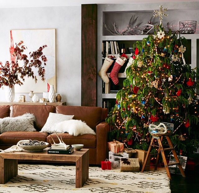 west elm christmas decor West Elm Christmas Christmas living rooms, West elm christmas, Living room ideas 2020