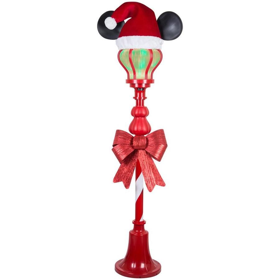 mickey christmas decorations indoor Gemmy Disney/Pixar 60In Mickey Mouse Lamp Post With Multicolor Led