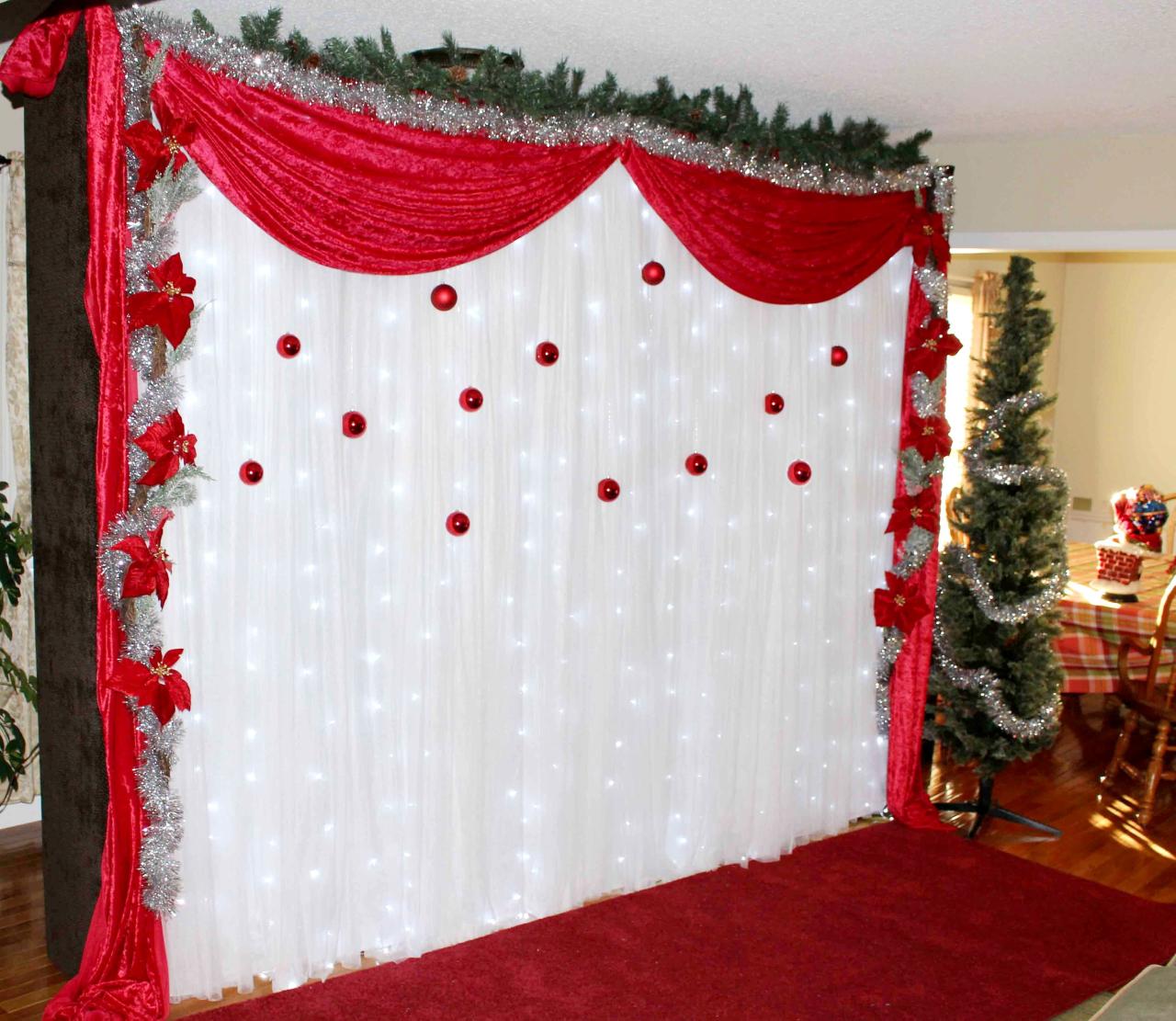 christmas decor ideas backdrop 20+ Diy Christmas Backdrop Ideas