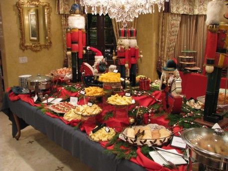 christmas buffet decor ideas Nutcracker_Buffet Christmas buffet tablescapes, Christmas buffet, Christmas buffet table