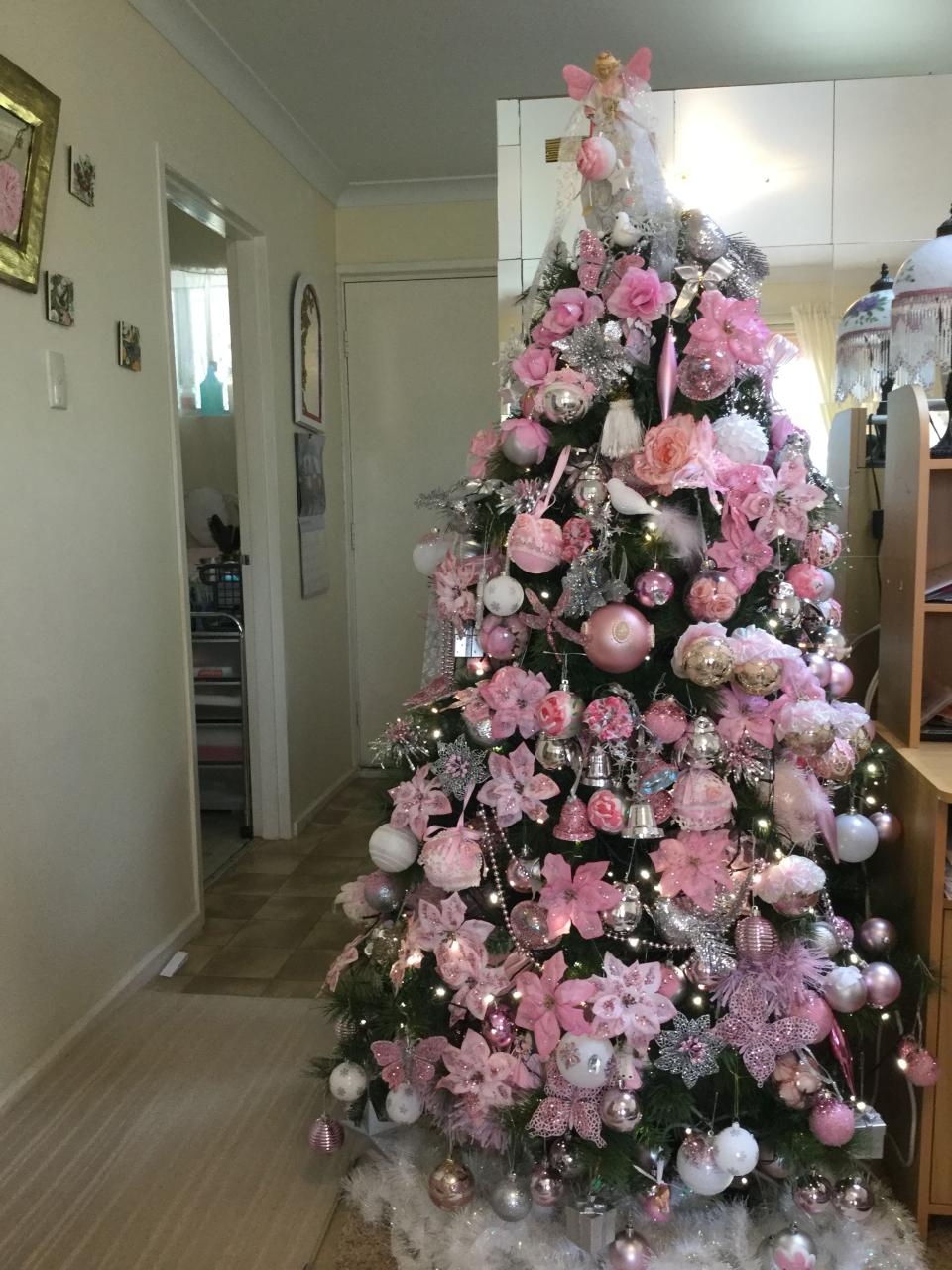 christmas tree with pink decor 20+ Pink Christmas Tree Topper The Urban Decor