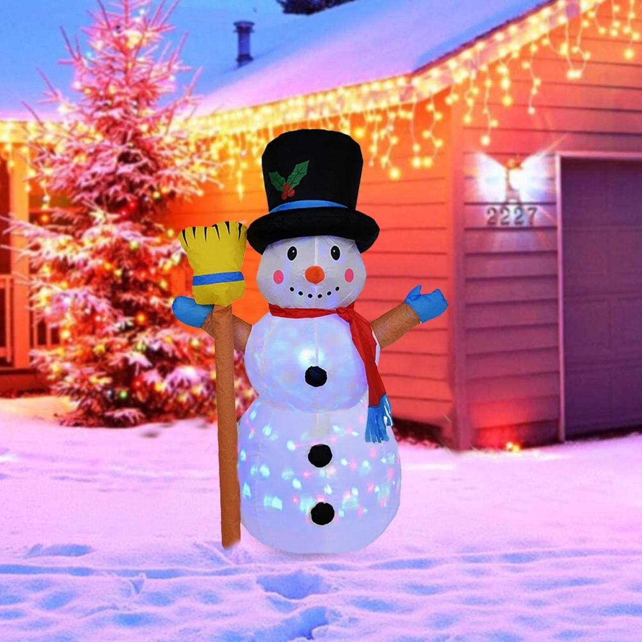 blow up christmas decorations indoor 4ft Christmas Inflatables Blow Up Yard Decorations, Inflatable Snowman