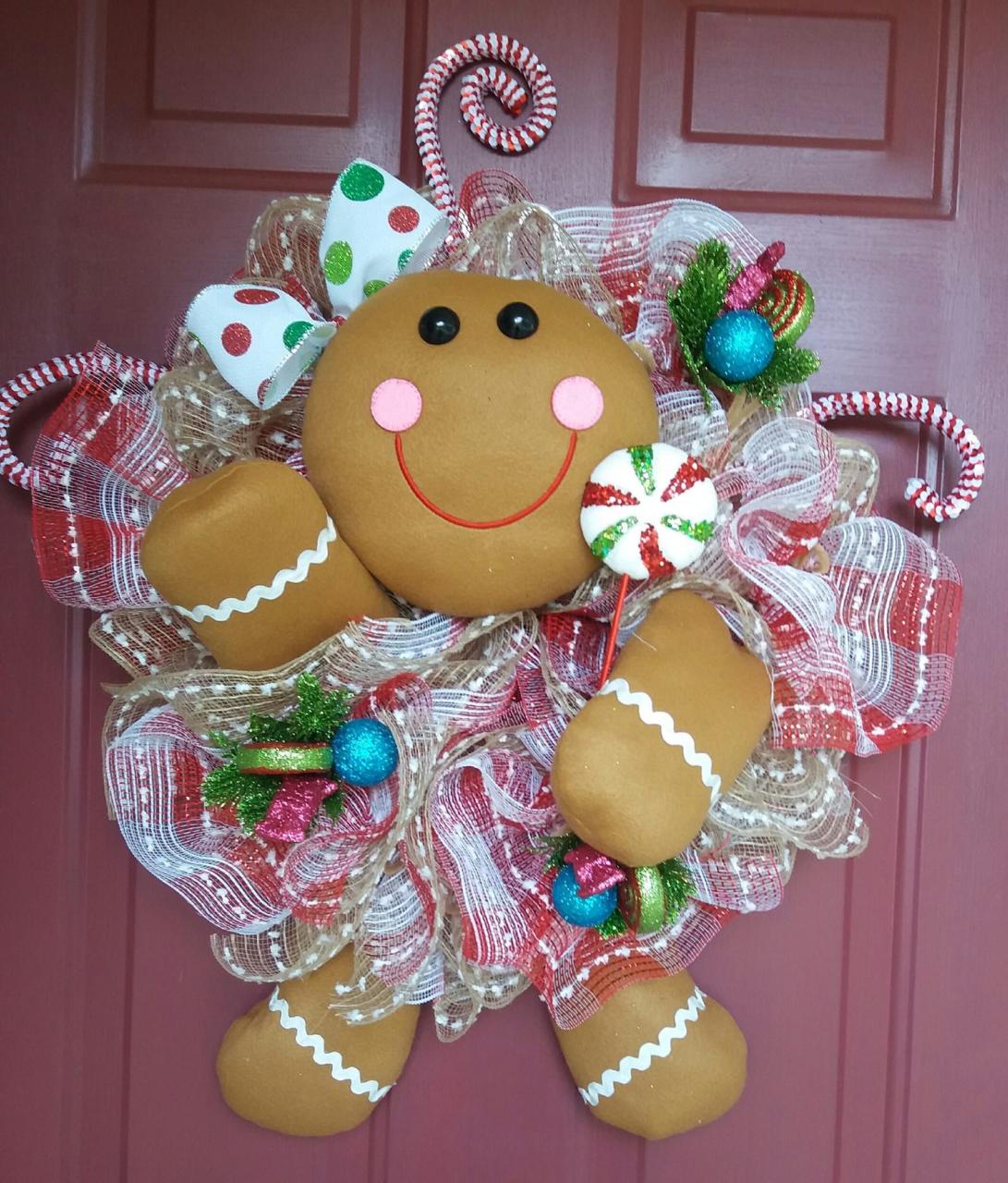 ginger bread christmas decor Pin on Jackier Gingerbread christmas decor, Christmas wreaths, Gingerbread decorations