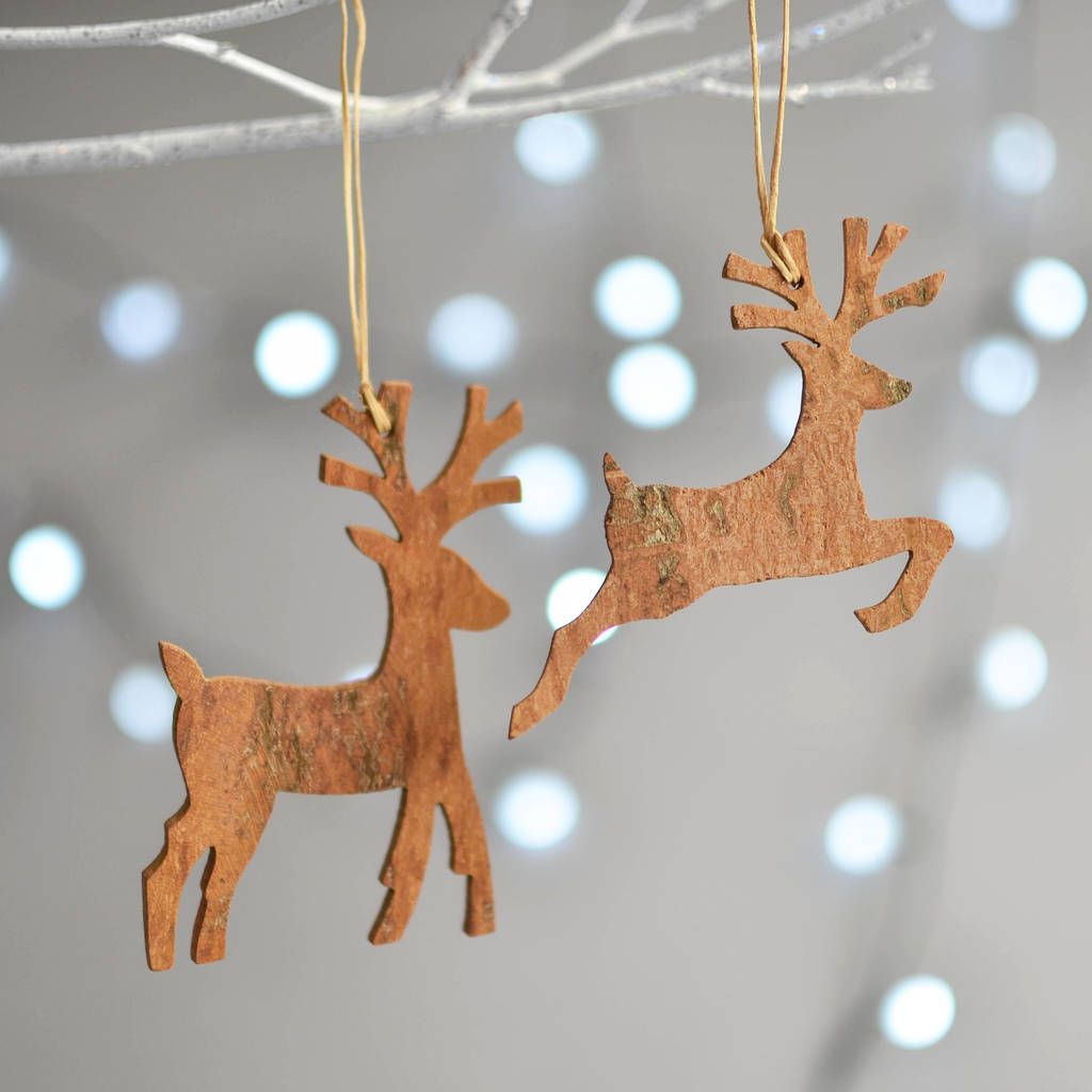 reindeer decor for christmas wooden cinnamon reindeer christmas decoration by nom living notonthehig… Christmas reindeer