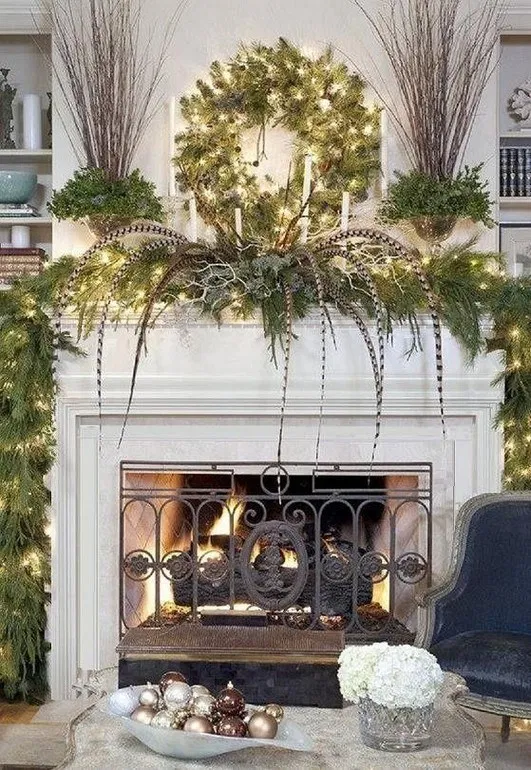 mantelpiece christmas decoration ideas uk 134 christmas in our christmas garland page 4 Modern House Design